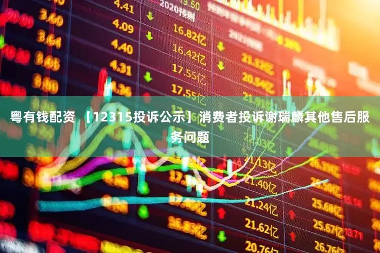 粤有钱配资 【12315投诉公示】消费者投诉谢瑞麟其他售后服务问题